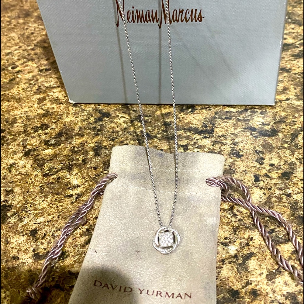 David Yurman Pave diamond Infinity necklace, Fitbit versa 2, jvc Gumy wireless!